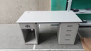 鋼制辦公室電腦桌子鐵皮單人帶鎖抽屜寫(xiě)字臺醫生財務(wù)鋼制工作臺 普通款電腦桌1.2米 曬單實(shí)拍圖