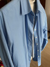 優(yōu)衣庫女裝全棉襯衫/長(cháng)袖襯衣休閑通勤外套26春夏新款482828 63 天藍色 M 曬單實(shí)拍圖