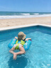 swimbobo兒童游泳圈U形 寶寶初學(xué)腋下圈防嗆水防側翻泳圈游泳裝備BO1012XL 曬單實(shí)拍圖