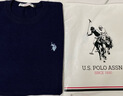 U.S. POLO ASSN.短袖秋冬季保羅休閑毛衣圓領(lǐng)針織衫t恤男四季打底衫上衣 黑2XL 曬單實(shí)拍圖