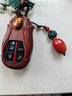 迪加倫高檔戰國紅瑪瑙汽車(chē)鑰匙扣鏈掛件男女士情侶高檔禮物裝飾品禮盒裝 曬單實(shí)拍圖