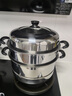 蘇泊爾（SUPOR） 蒸鍋304不銹鋼雙層復底湯鍋二層蒸籠家用大容量電磁爐燃氣灶通用 EZ28BS04- 2層 28cm 曬單實(shí)拍圖