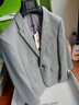 杰帝梵（J.D.V）男裝灰色商務(wù)百搭紳士正裝西裝西服外套馬甲西褲伴郎服WMM0955- 西裝灰色灰色） M 02 曬單實(shí)拍圖
