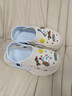 QYCKABY厚底洞洞鞋女款夏季外穿2026新款防滑海邊沙灘足弓支撐踩屎感涼鞋 白藍cute小狗【足弓支撐】 38 -39標準碼（內長(cháng)245MM） 曬單實(shí)拍圖