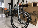 大行（DAHON）P10折疊自行車(chē)20英寸10速鋁合金成人通勤V剎 PAA003 消光灰藍 曬單實(shí)拍圖