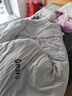南極人（Nanjiren） 床上四件套+被子被芯+枕芯磨毛床單被套單雙人宿舍被罩家用套件  夢(mèng)-時(shí)尚灰 1.8米床四件套+被6斤+枕芯2 曬單實(shí)拍圖