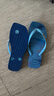 havaianas哈唯納SquareTrendy方頭人字拖夏印花紋理度假拖鞋外穿  3847-藍星 35 35-36巴西碼 曬單實(shí)拍圖