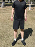 安踏（ANTA） 兩件套 運動(dòng)套裝男夏季新款冰絲速干透氣運動(dòng)服父親節爸爸套裝 【店內爆款-清涼冰絲】黑T+梭織五分褲 3XL/190 曬單實(shí)拍圖