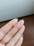 恩久八芒星黃金耳釘男足金養耳洞耳飾精致免摘小巧耳環(huán)個(gè)性潮禮物 【單只】黃金耳釘(約0.43g) 曬單實(shí)拍圖
