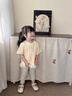 班喜迪女童短袖t恤夏季2026新款洋氣寶寶公主衣服夏裝兒童薄款童裝上衣 黃色 100 曬單實(shí)拍圖