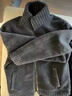 皮爾卡丹搖粒絨羊毛夾克外套高端男士雙面穿皮毛一體大衣冬季新款外套男裝 黑色 M 【90-110斤】 曬單實(shí)拍圖