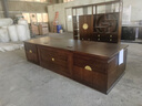 軒仕居新中式老板桌實(shí)木大班臺烏金木董事長(cháng)總裁辦公桌辦公家具經(jīng)理桌子 曬單實(shí)拍圖