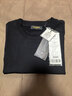 太平鳥(niǎo)男裝  夏季線(xiàn)套衫T恤短袖上衣B1EED2230 黑色（修身） M 曬單實(shí)拍圖