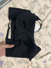 都市麗人內衣女帶胸墊無(wú)鋼圈美背大露背文胸防走光打底百搭運動(dòng)胸罩低調黑 曬單實(shí)拍圖
