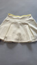 moodytiger女童短裙柔軟舒適春秋款兒童裙子純色防走光A字裙戶(hù)外運動(dòng)半身裙 云朵白 150 曬單實(shí)拍圖