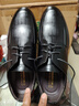 回力官方男鞋皮鞋男春季正裝鞋英倫風(fēng)厚底商務(wù)鞋百搭鞋子男 黑色 42 曬單實(shí)拍圖