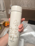 杯鑫格保溫杯男女學(xué)生杯子高顏值杯316不銹鋼大容量茶杯水杯子訂制logo 480ml+鈴蘭白色+禮盒裝+顯示溫度蓋316不銹鋼 曬單實(shí)拍圖
