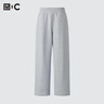 優(yōu)衣庫加長(cháng)款合作款男女裝寬松運動(dòng)長(cháng)褲/褲腳抽繩衛褲485453 03 灰色 M 曬單實(shí)拍圖