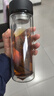 富光 男女士雙層玻璃杯 水杯 支持團購定制 304杯子泡茶杯400ML黑 曬單實(shí)拍圖
