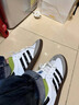 H8德訓鞋男2026款春季板鞋真皮厚底莆田阿甘休閑風(fēng)低幫女款運動(dòng)鞋子 白黑條【莆田高品質(zhì)】順豐速發(fā) 42 曬單實(shí)拍圖