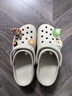 卡駱馳（crocs）經(jīng)典云朵Clog女沙灘洞洞鞋涼拖鞋206750 206750-2Y2  36  曬單實(shí)拍圖