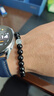 峨眉山黑曜石海藍寶手串水晶手鏈情侶手鏈送男友本命年禮物 曬單實(shí)拍圖