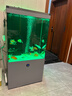福路康邊幾魚(yú)缸客廳家用2026新款超白玻璃免換水族箱過(guò)濾落地一體柜智能 灰色左開(kāi)門(mén)【可遙控13色燈光】 60x40x118cm(送全套設備+濾材) 曬單實(shí)拍圖