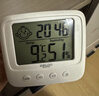 德力西電氣（DELIXI ELECTRIC）家用室內溫度計帶笑臉嬰兒房鬧鐘計時(shí)電子數顯溫濕度計溫度表 曬單實(shí)拍圖