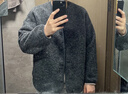 優(yōu)衣庫女裝男裝仿羊羔絨搖粒絨休閑開(kāi)衫長(cháng)袖寬松外套479616 08 深灰色 XL 曬單實(shí)拍圖