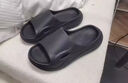 QYCKABY QYCKABY醫用足弓支撐拖鞋男士夏季26新款室內家居防臭情侶涼拖男 黑色【eva厚底防滑】 42-43 標準碼 曬單實(shí)拍圖