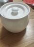 京東京造 燉盅 陶瓷湯碗蒸蛋燕窩輔食碗家用帶蓋贈勺子純白460ml 曬單實(shí)拍圖