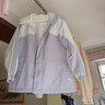 安踏兒童外套男女童裝2026春季新品四防絲光絨防雨水連帽梭織外套 【店長(cháng)推薦丨女款絲光絨】淺薰紫-4 150 曬單實(shí)拍圖