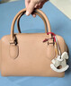 塔馳密司（touchmiss）手提包包女2026新款感時(shí)尚百搭單肩斜挎保齡球包 餅干色 曬單實(shí)拍圖