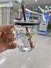 舒齊兒童牛奶杯帶刻度硅膠吸管玻璃水杯寶寶沖泡奶粉杯帶把手獨角獸款 曬單實(shí)拍圖
