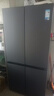 美的（Midea）熊墩墩601L十字門(mén)冰箱超薄零嵌入式雙系統凈味超大容量一級能效以舊換新BCD-601WUSPZM(E)海貝黛 曬單實(shí)拍圖