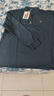 胖子年 刺繡t恤男長(cháng)袖polo大碼男裝胖子帶領(lǐng)t恤加肥加大男肥胖春秋季翻領(lǐng)保羅衫 藏青 5XL(190-210斤) 曬單實(shí)拍圖