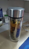 富光玻璃杯雙層 帶茶隔高硼硅玻璃水杯 茶水分離車(chē)載泡茶杯子男400ml 曬單實(shí)拍圖