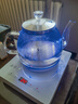 益茶福全自動(dòng)上水電熱水壺茶臺燒水壺飲水燒水一體機玻璃底部上水單壺茶幾煮茶壺保溫泡茶壺開(kāi)水壺煲水壺 1L 藍光玻璃套裝316鋼 曬單實(shí)拍圖