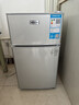 日普（RIPU）小冰箱迷你小型雙門(mén)家用一級能效宿舍出租房辦公室節能省電冷藏冷凍電冰箱 【年銷(xiāo)百萬(wàn)】58升銀色【小巧不占地】 曬單實(shí)拍圖