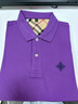 名郎（MELLEN）高檔品牌t恤男士短袖夏季薄款翻領(lǐng)上衣半袖中年商務(wù)休閑polo衫男 紫色 3XL 曬單實(shí)拍圖