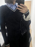 UR【HOT】2025秋季新款女休閑珠片假兩件拼接針織衫UYL950212 曬單實(shí)拍圖