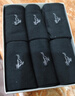 七匹狼（SEPTWOLVES）襪子男士純棉7A抗菌防臭中筒男襪100%全棉透氣吸汗休閑秋冬男襪 全深灰【7A抗菌純棉】 6雙 均碼 (39-44)碼 曬單實(shí)拍圖