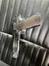 新款6.0版牛頭六代1911鎢鋼可bb發(fā)射器軟彈玩具裝飾擺件模型 十代AQK1911（電鍍銀）六件套 曬單實(shí)拍圖