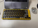 羅技（Logitech）POP KEYS無(wú)線(xiàn)藍牙鍵盤(pán) 機械鍵盤(pán)無(wú)線(xiàn)辦公鍵盤(pán)筆記本電腦雙模手機平板ipad鍵盤(pán)MAC小巧便攜外接鍵盤(pán) 熱力黃 曬單實(shí)拍圖