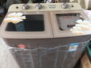 揚子（YANGZI）洗衣機半自動(dòng)大容量家用雙桶雙缸洗衣機脫水雙筒 9公斤玻璃面板-小型款 雙缸 曬單實(shí)拍圖