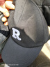 【熱巴同款】加大棒球帽帽子男女大頭圍顯臉小春夏字母百搭棒球帽 刺繡款-黑色 曬單實(shí)拍圖