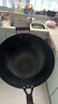 京東京造 鑄鐵炒鍋 鐵鍋炒菜電磁爐燃氣灶可用【健康無(wú)涂層】32cm帶蓋 曬單實(shí)拍圖
