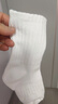 【爆款運動(dòng)襪】白色襪子長(cháng)襪秋冬季厚款底中筒襪男士長(cháng)襪籃球襪 【3雙裝】顏色隨機 均碼 曬單實(shí)拍圖