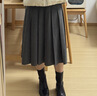優(yōu)衣庫女裝寬褶中裙/半身裙裙子479916 488364 488364/08深灰色 S 曬單實(shí)拍圖