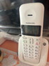 摩托羅拉（Motorola）電話(huà)機座機 固定電話(huà) 大屏幕  高清免提 語(yǔ)音報號 雙接口   無(wú)繩子母機無(wú)線(xiàn)電話(huà) C2601C白色 曬單實(shí)拍圖
